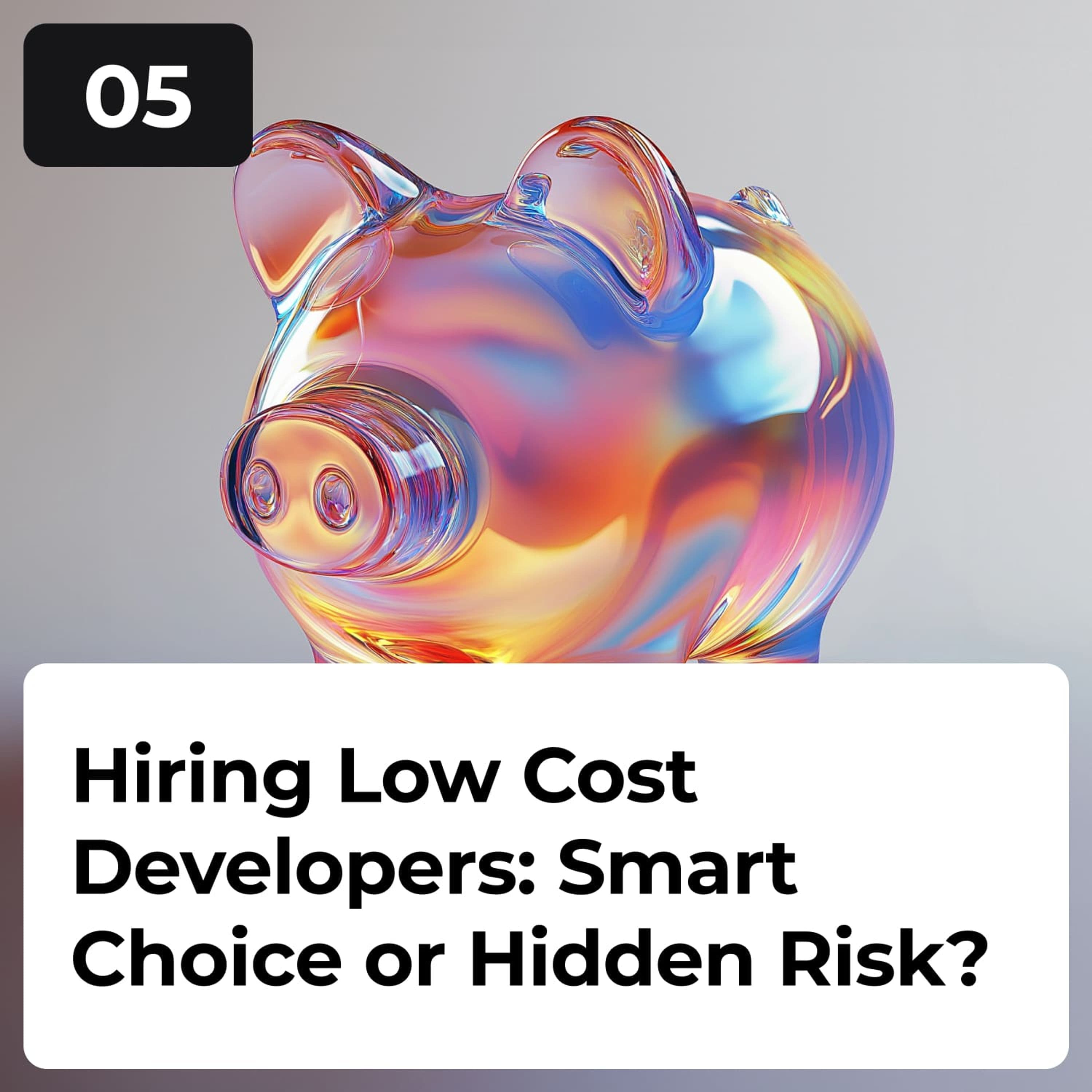 Hiring Low Cost Developers: Smart Choice or Hidden Risk?